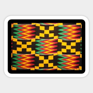 Kente African Cloth Pattern Sticker